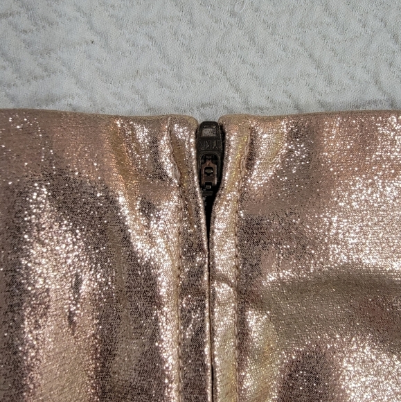 NEW Wild Fable Sparkly Mini Skirt Size 6 Champagne Metallic Holiday - Picture 11 of 16